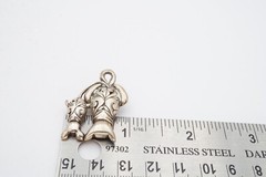 Vintage Jezlaine Sterling Silver 925 Cat Mouse Brooch Pin