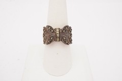 Vintage Sterling Silver 925 Marcasite Ring Size 8.75