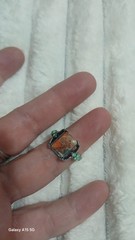 Vintage Bohemian Style Inlay Ring Unisex Zinc Alloy Band Size 6 New
