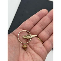 Avon Vintage Gold Tone Parrot Bird Brooch Pin with Secure Clasp