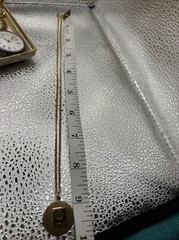 Vintage 12K Gold Filled GE General Electric Stainless Steel Chain Necklace