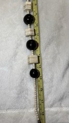 1Antique Cow Horn And Cow Bone Necklace 18.7 inch