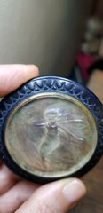 Rare Edwardian Era Gabriel Stalin Fairy Nymph Glass Sash Buckle