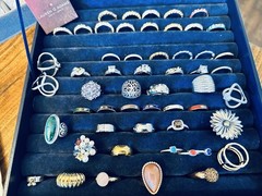 Estate Jewelry LOT 320+ QVC Designer 925 Silver RINGS Earrings Necklace Bracelet