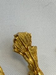 Vintage Hattie Carnegie Flying Bird Brooch Gold Tone Textured Signed 3.25in