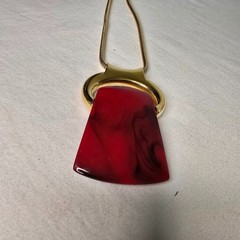 Vintage Lanvin Bijoux Lucite Interchangeable Pendant Necklace in Original Box