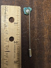 Vintage Turquoise Nugget Stick Pin