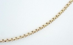 Glowing Vintage 16.5” Solid 9K Yellow Gold 2mm Belcher Chain Necklace 1990