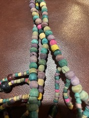 BOHO African Multi Strand Statement Necklace Wooden Carved Animals Fringe Beads