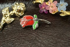 BR67 Vintage Brooch, Pin, Costume Jewelry, Lot of 3, Flowers
