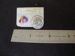 VINTAGE SAMUEL HUANG DESIGNER CLOISONNE RETRO MOD PURPLE & RED STUD EARRINGS