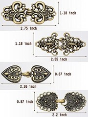 4 Pcs/set Sweater Clips Cloak Clasp Cardigan Clip Vintage Shawl Pin USA SELLER