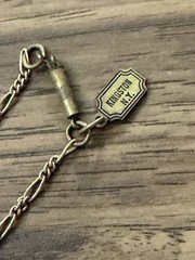 VTG Pididdly Links Locket Necklace Gold Tone 19” Art Nouveau Style Kingston NY