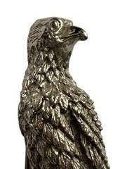 Tortolani Pewter Falcon & Falconer’s Gauntlet Brooch Detailed Pin Bird 3D Jewelr