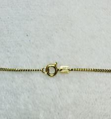 Vintage DEC Signed 1/20 14K Gold Filled Pearl Plumeria Flower Necklace 18″