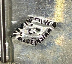 Siam Niello Sterling Silver Blue Butterfly Brooch
