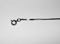 Vtg Sterling Silver 925 Serpentine Chain Link Bracelet 6.5″ (2g) 2mm Wide-Signed