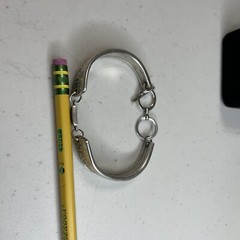 Estate Oneida Silversmith Spoon Bracelet Unique Homemade Silverplate Jewelry