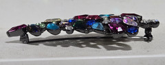 Avon 2006 Multi-Colored Rhinestone Christmas Tree Signed Brooch Pin – 3rd Annual