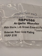 Bomb Party October 2023 RBP6586 Angelic Wonder Lab Grown Emerald Fire Opal Sz 7