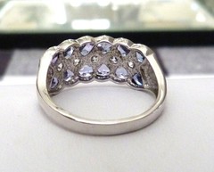 NEW 2.25 CARATS TOTAL WEIGHT TOURMALINE .5CT ZIRCON STERLING SILVER RING SIZE 10