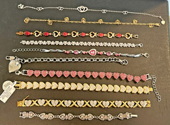 Lot 20 Heart Hearts Love Romance Bracelets 1 S 925 1 925 PAJ BB 18kOVSS
