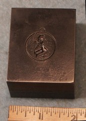 1965 PLAYBOY Female Silhouette Fob Charm STEEL STAMPING DIE RY278