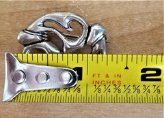 VINTAGE Celtic Knot Triskelion Brooch Pendant Sterling Silver 925 Museum Replica