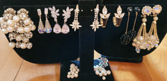 vintage Rhinestone Jewelry Lot Many Signed 125 Pieces