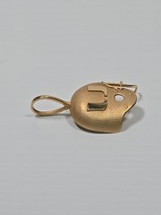14K Gold MIAMI HURRICANES Football Helmet Pendant 1994 Michael Anthony RARE VTG