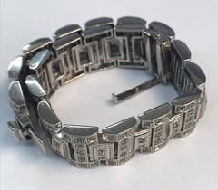 2.16 CTTW SI2 K Natural Diamond 14k White Gold Tennis Bracelet 62.7 G
