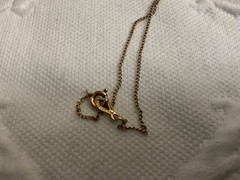 1/20 14K Gold-filled Rose Pendant w/ Necklace 4.75g