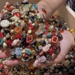 Boho Acrylic Czech Beads Mix – Colorful DIY Jewelry Making Craft Supplies Lot