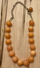 Vintage Butterscotch Beaded Necklace 1950-1960’s