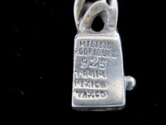 VTG STERLING SILVER CHAIN 8.25 in MELESIO RODRIGUEZ TR-114 56 gms TAXCO MEXICO