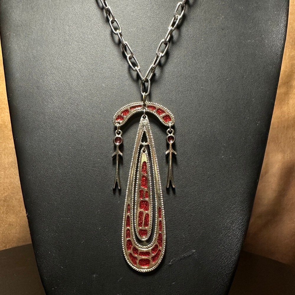 Midcentury Modern Statement Necklace Art Piece Unique