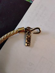 Vintage YSL Yves Saint Laurent Rope And Metal Feather Necklace 70s