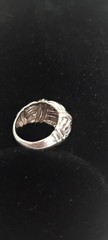 🔥🔥🔥Sterling Silver Ring Beautifully Accented in 14 K Gold 🔥🔥🔥