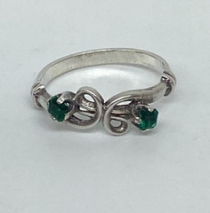 Rings Silver 925 Size 6.5 . Weight 2.0 g. Soviet Vintage Jewelry USSR