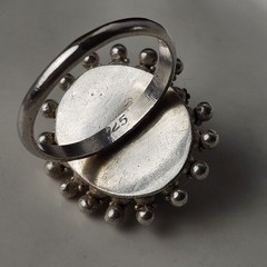 Vintage 925 Sterling Silver Black Onyx Sunburst Ring Size 7.5 – 7.23g