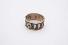 Vintage Sterling Silver 925 Ring Band Size 7.5 9mm