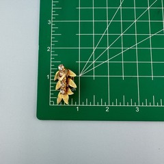 Vintage Rhinestone Earrings Gold Tone Leaf Branch Climber Clip On Dimensional