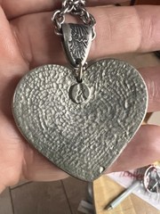 Western Pewter Silver Tone Double Horse Head Pendant Necklace Cowboy Ranching