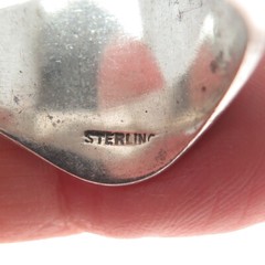 925 Sterling Silver Vintage Grape Oxidized Engraved Signet Ring Size 11.75