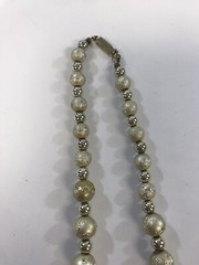 Jewelry Lot 7 Wearable Graduated Faux Pearl Necklaces Bronze Gold Black Silver