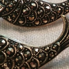 Vintage “Made In Germany” 2PCS Marcasite Brooch Fish 06-01-2022 45mm