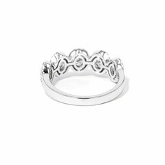 1.36CT Oval Cut Lab Created Diamond Wedding Bridal 14Ct White Gold Finish Ring