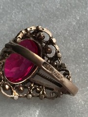 Rings silver 875 gold Plated Russian Soviet Silver vintage USSR old