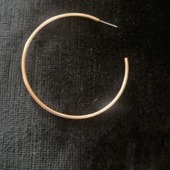 Earrings Hoops Gold Tone Everyday Basic Modern Chic Minimalist Thin Y2K Glam