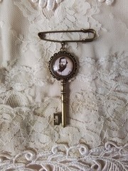 General James Ewell Brown Stuart, CSA, Cameo Kilt Pin Brooch, Timeless!